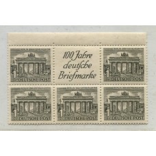 ALEMANIA OCCIDENTAL BERLIN 1949 ZUSAMMENDRUCKE ESTAMPILLAS SE-TENANT MI. W 4 NUEVAS MINT + SELLOS DE ABAJO !!! 70 EUROS +